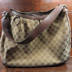 Gucci Sukey Hobo Diamante Canvas Medium